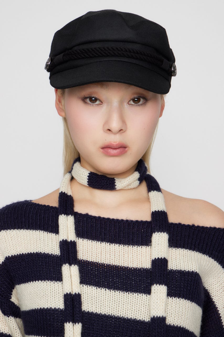 BORDER STOLE SET トップス NVY FREE