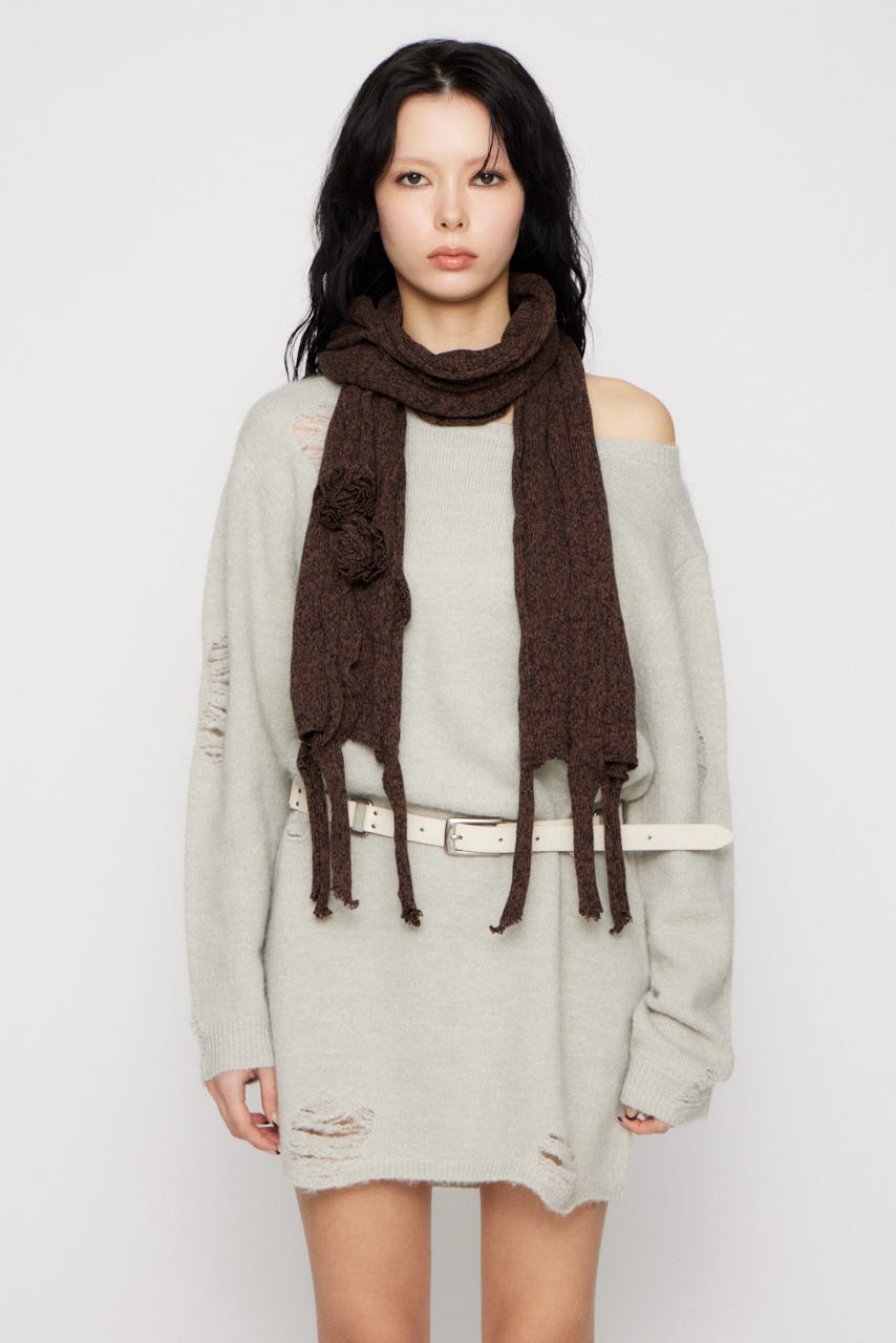 CRASH LOOSEY KNIT ワンピース L/GRY S