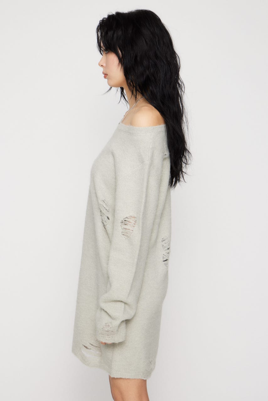 CRASH LOOSEY KNIT ワンピース L/GRY S