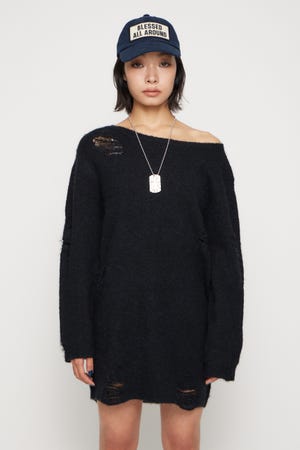 CRASH LOOSEY KNIT ワンピース