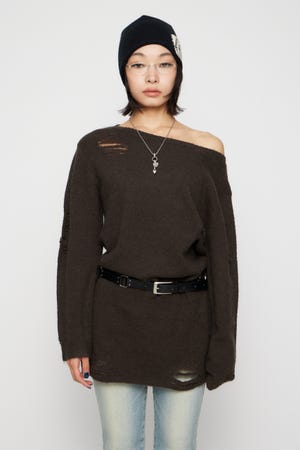 CRASH LOOSEY KNIT ワンピース