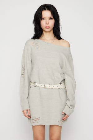 CRASH LOOSEY KNIT ワンピース