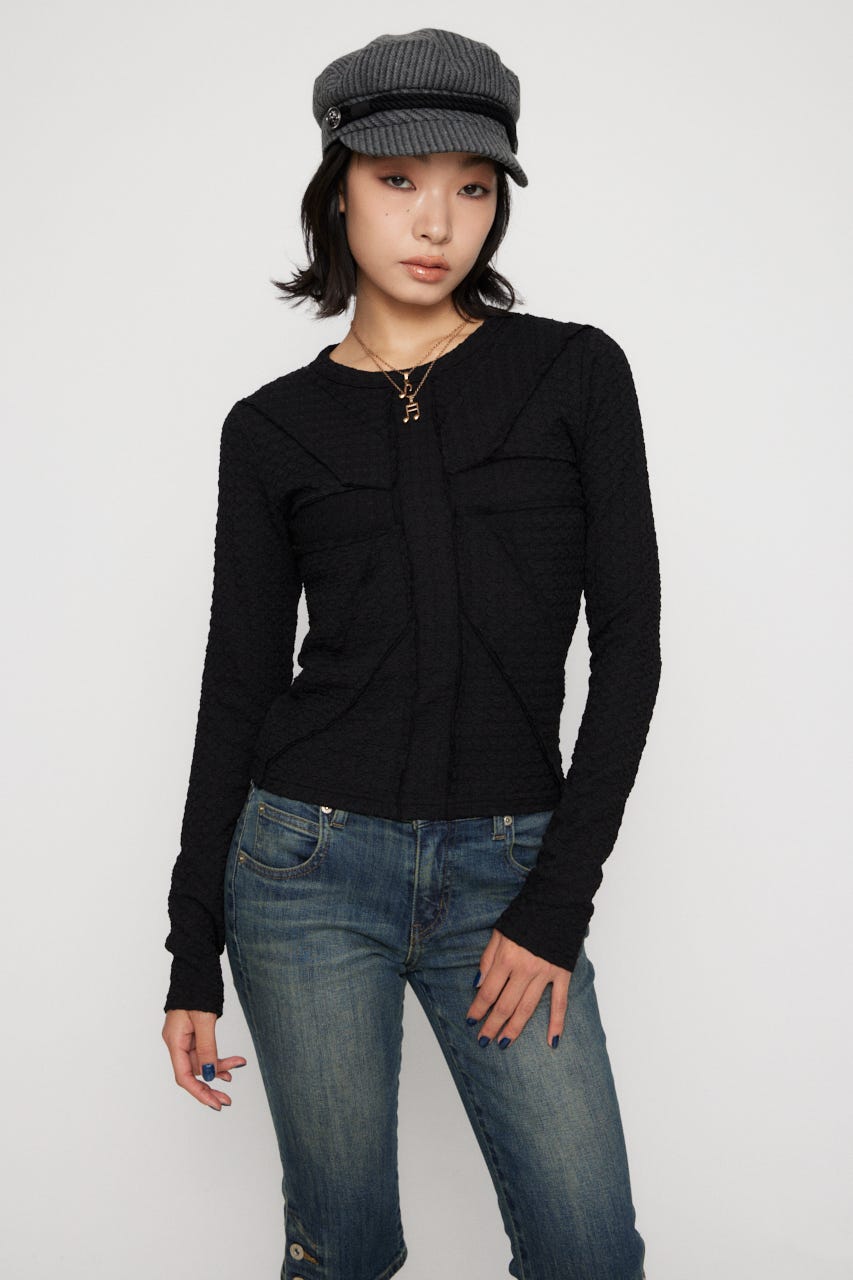 UNION JACK CUT トップス BLK FREE