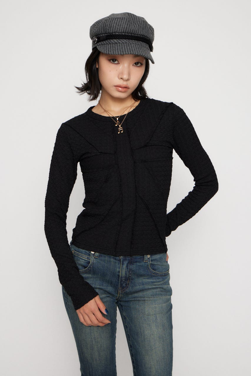 UNION JACK CUT トップス BLK FREE