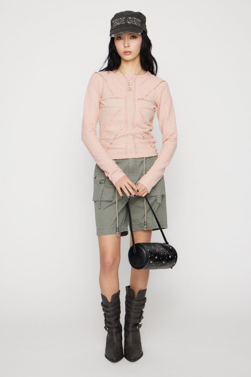 UNION JACK CUT トップス L/PNK FREE