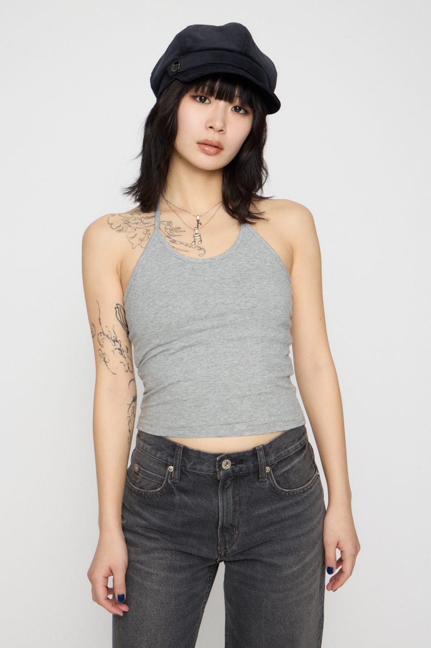 HALTER NECK CUP キャミソール GRY FREE