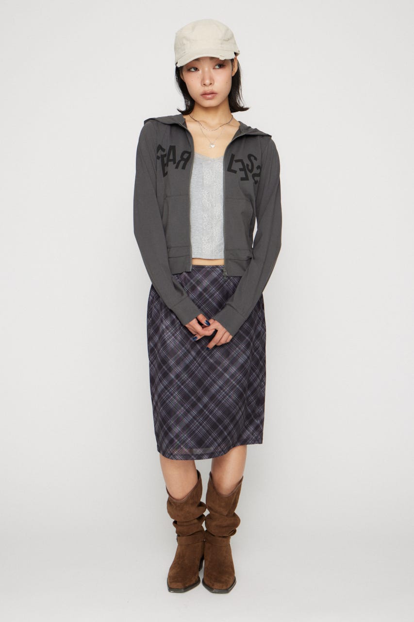 LETTERING  PRINT LIGHT パーカー C.GRY FREE