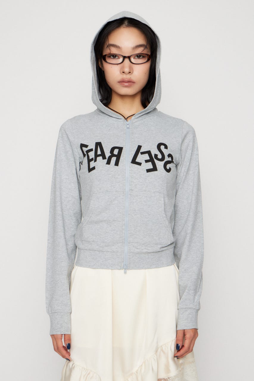 LETTERING  PRINT LIGHT パーカー T.GRY FREE