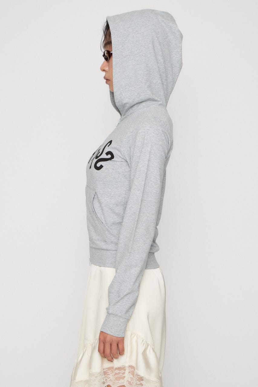 LETTERING  PRINT LIGHT パーカー T.GRY FREE