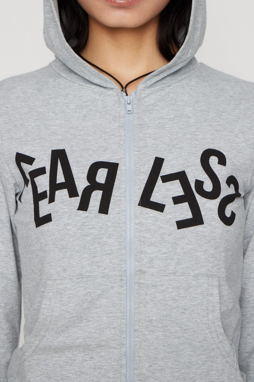 LETTERING  PRINT LIGHT パーカー T.GRY FREE