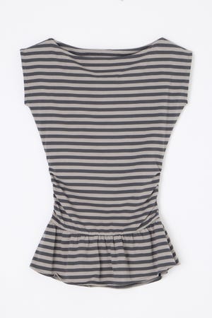 BORDER DRAPE FRILL チュニック