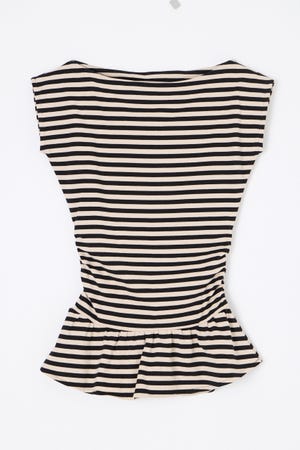 BORDER DRAPE FRILL チュニック