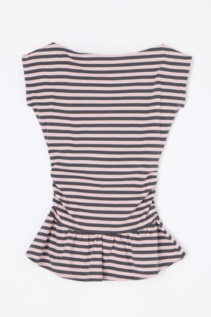 BORDER DRAPE FRILL チュニック