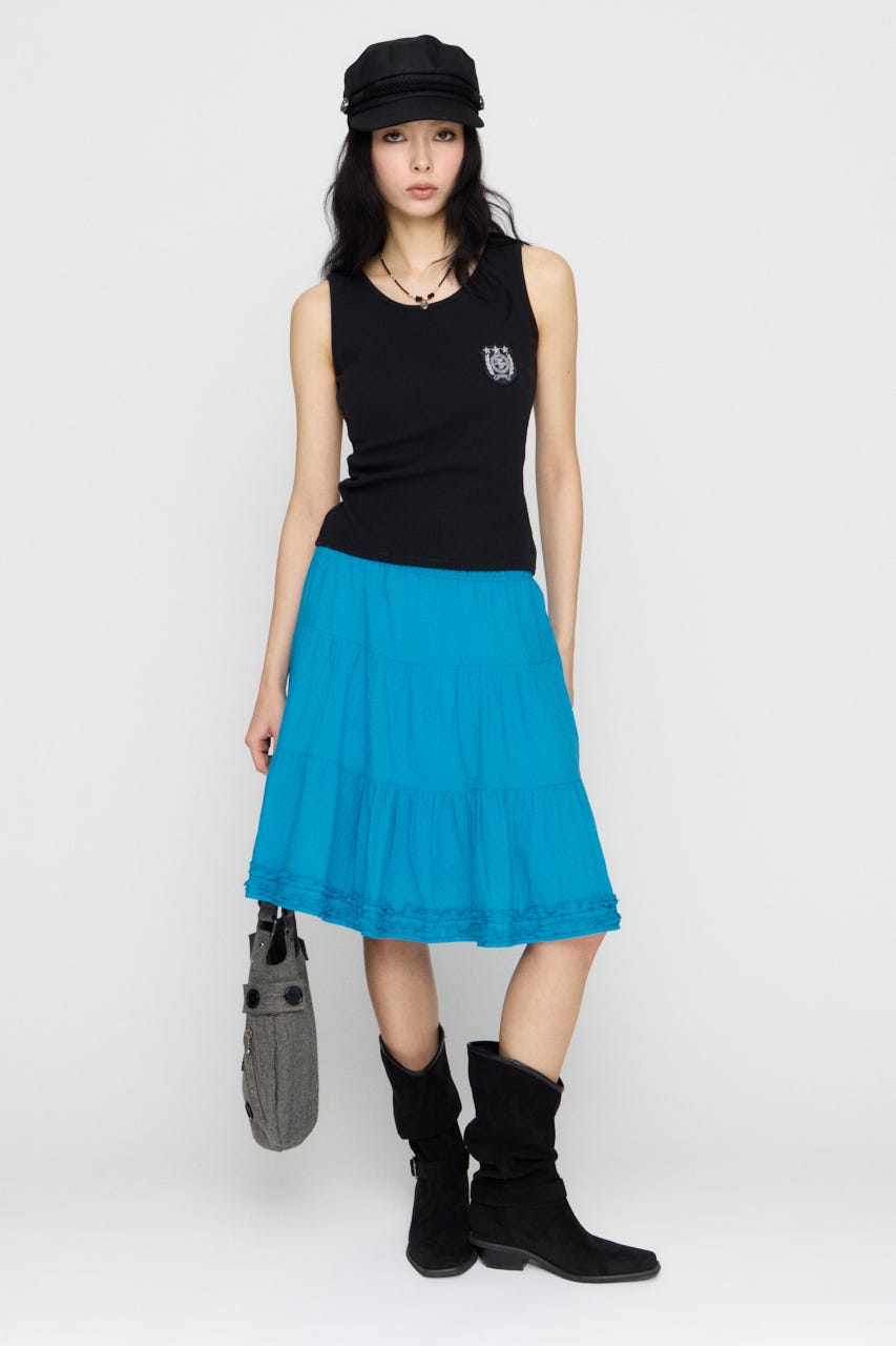 WAPPEN RIB タンクトップ BLK FREE