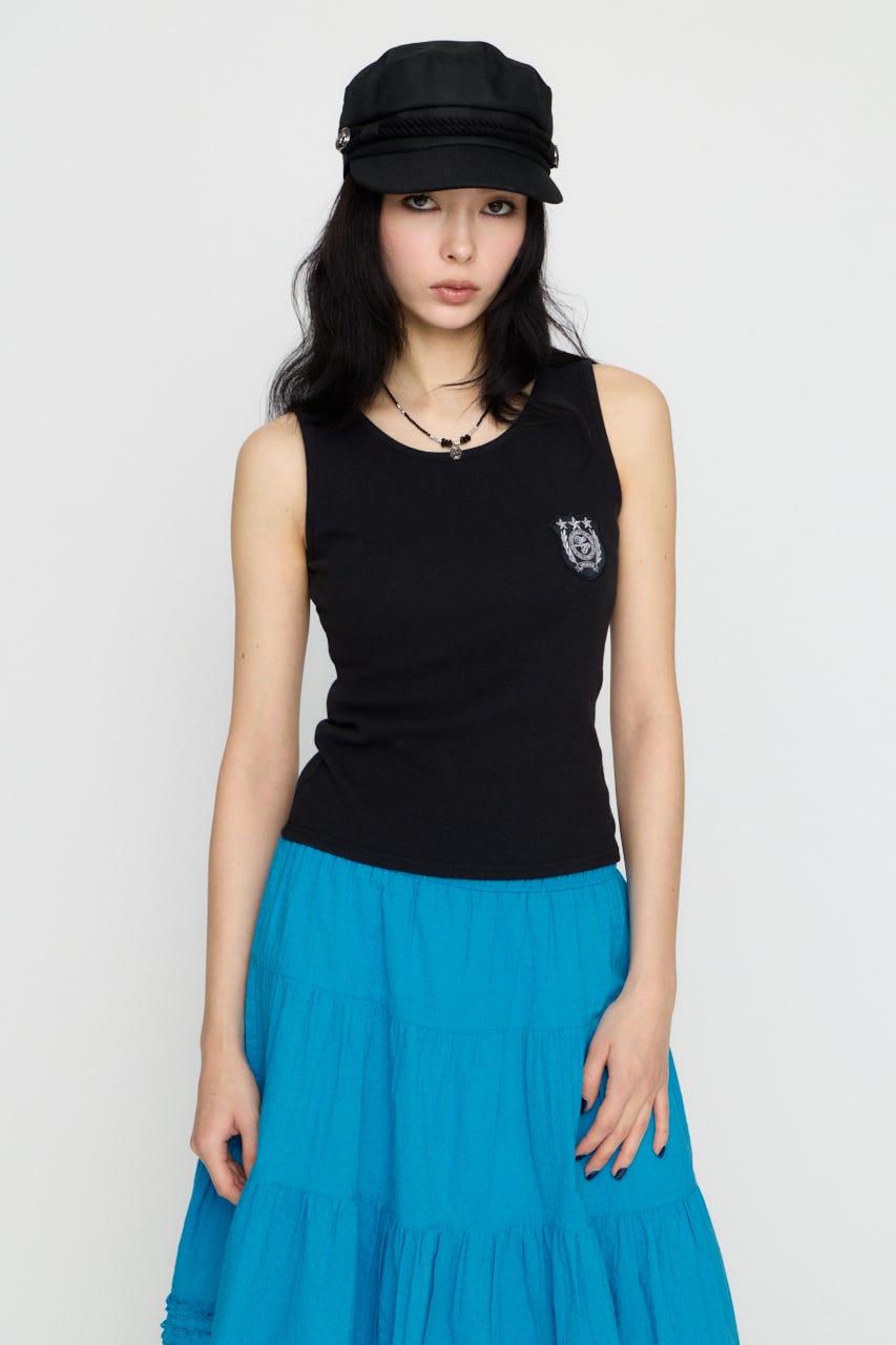 WAPPEN RIB タンクトップ BLK FREE