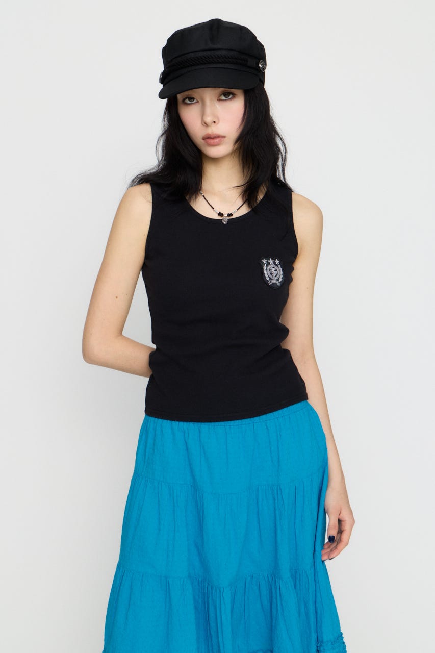 WAPPEN RIB タンクトップ BLK FREE
