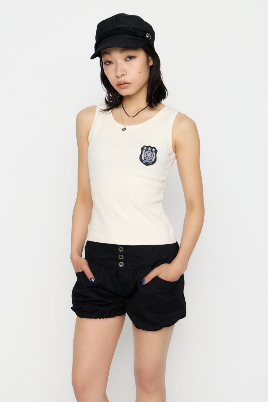 WAPPEN RIB タンクトップ O/WHT FREE
