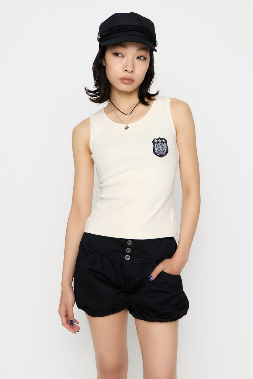 WAPPEN RIB タンクトップ O/WHT FREE