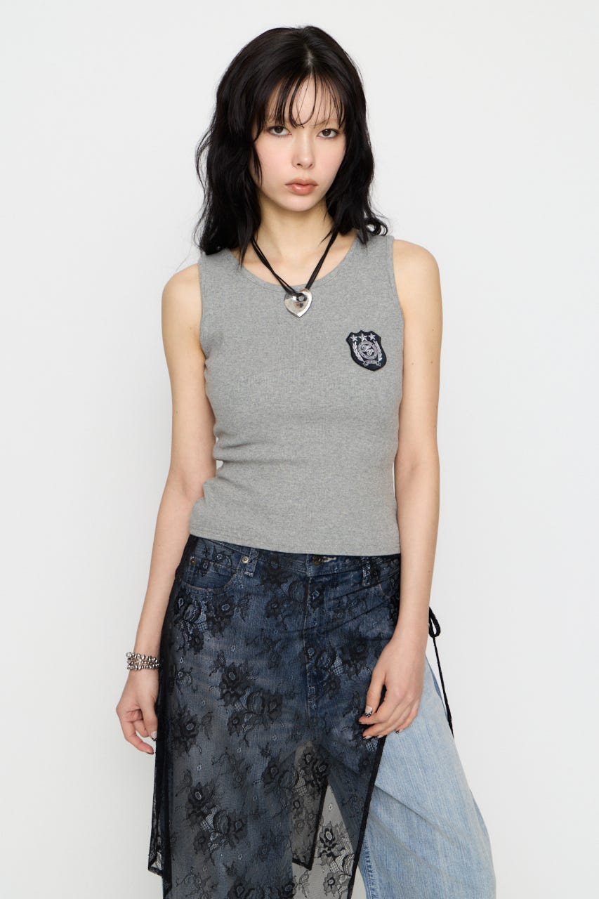 WAPPEN RIB タンクトップ T.GRY FREE
