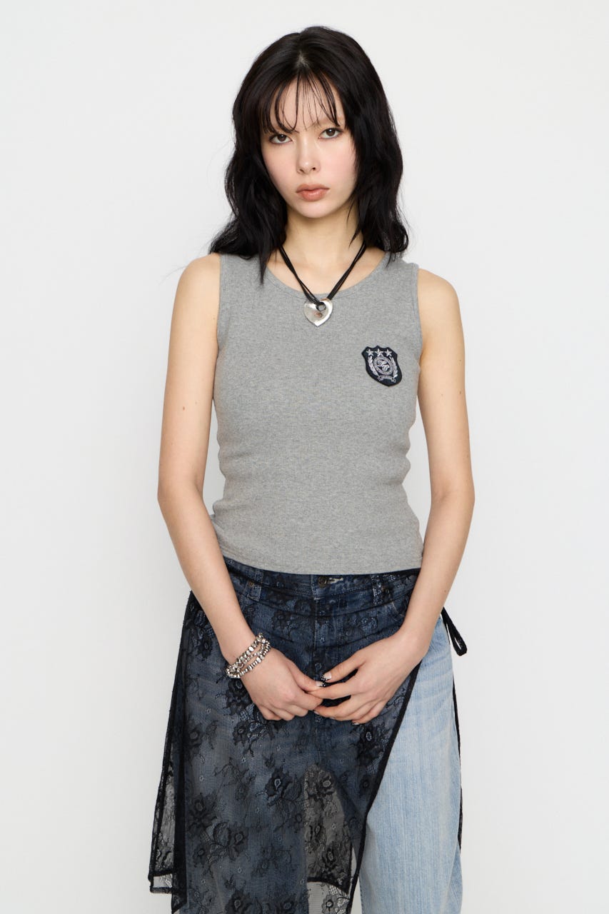 WAPPEN RIB タンクトップ T.GRY FREE