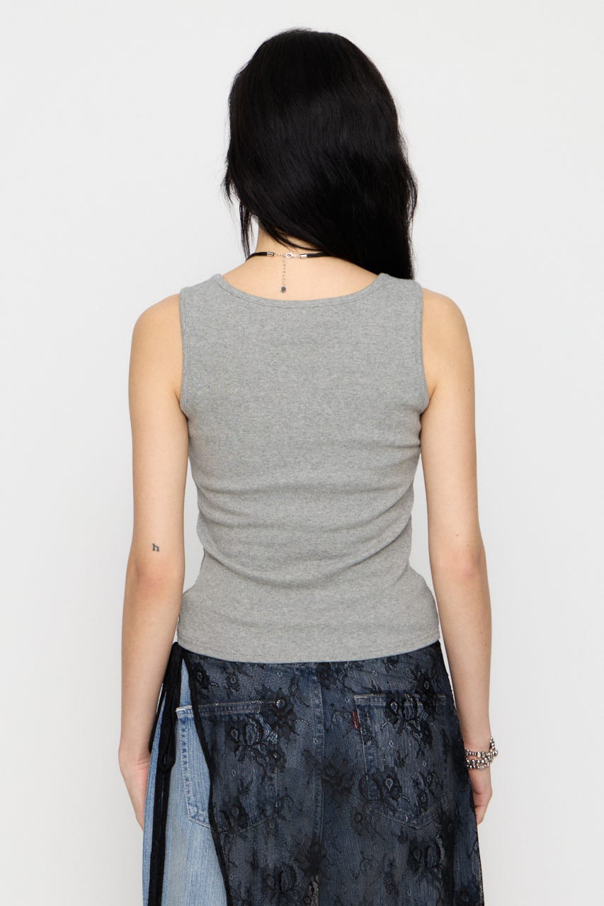 WAPPEN RIB タンクトップ T.GRY FREE