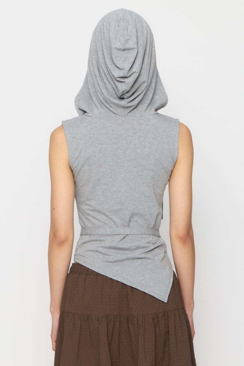 DRAPE HOODIE CUT トップス T.GRY FREE