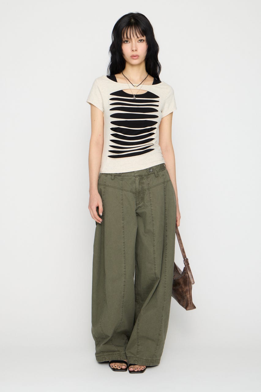 LAGUA GEM | CUTTING 2PIECE トップス (Tシャツ・カットソー(半袖
