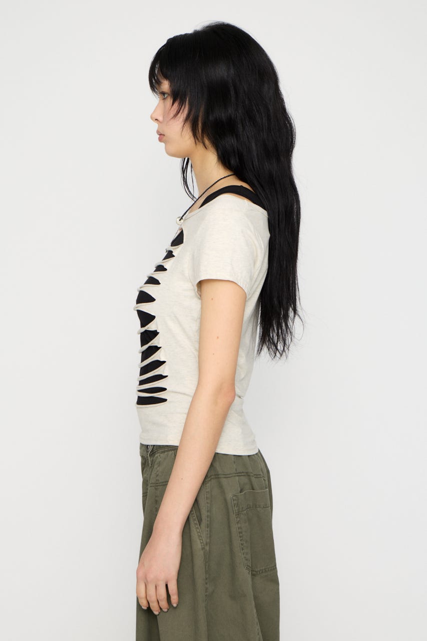 CUTTING 2PIECE トップス IVOY FREE