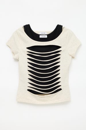 CUTTING 2PIECE トップス