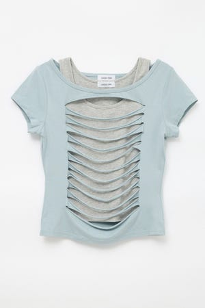 CUTTING 2PIECE トップス