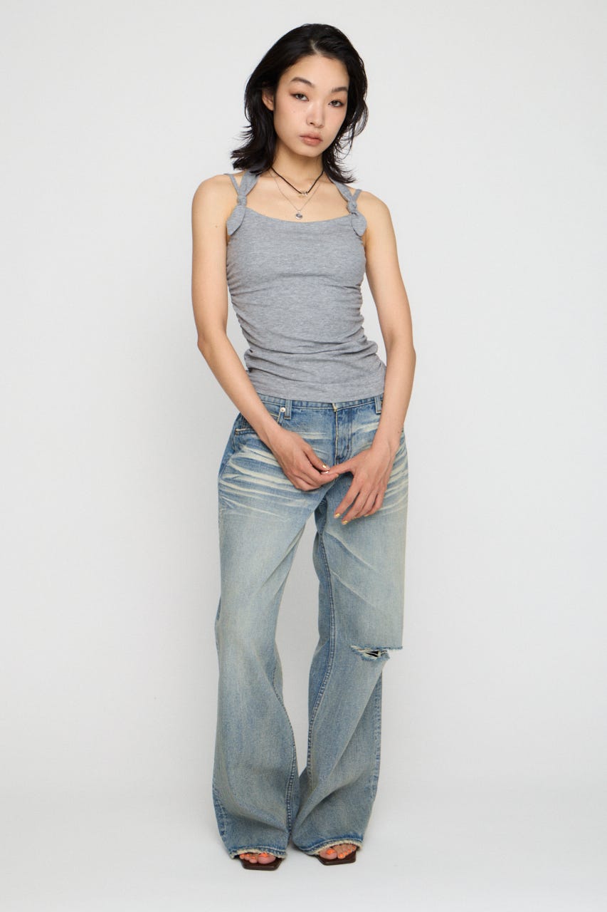 LAGUA GEM | ASYMMETRY SHIRRING キャミソール (キャミソール ) |SHEL