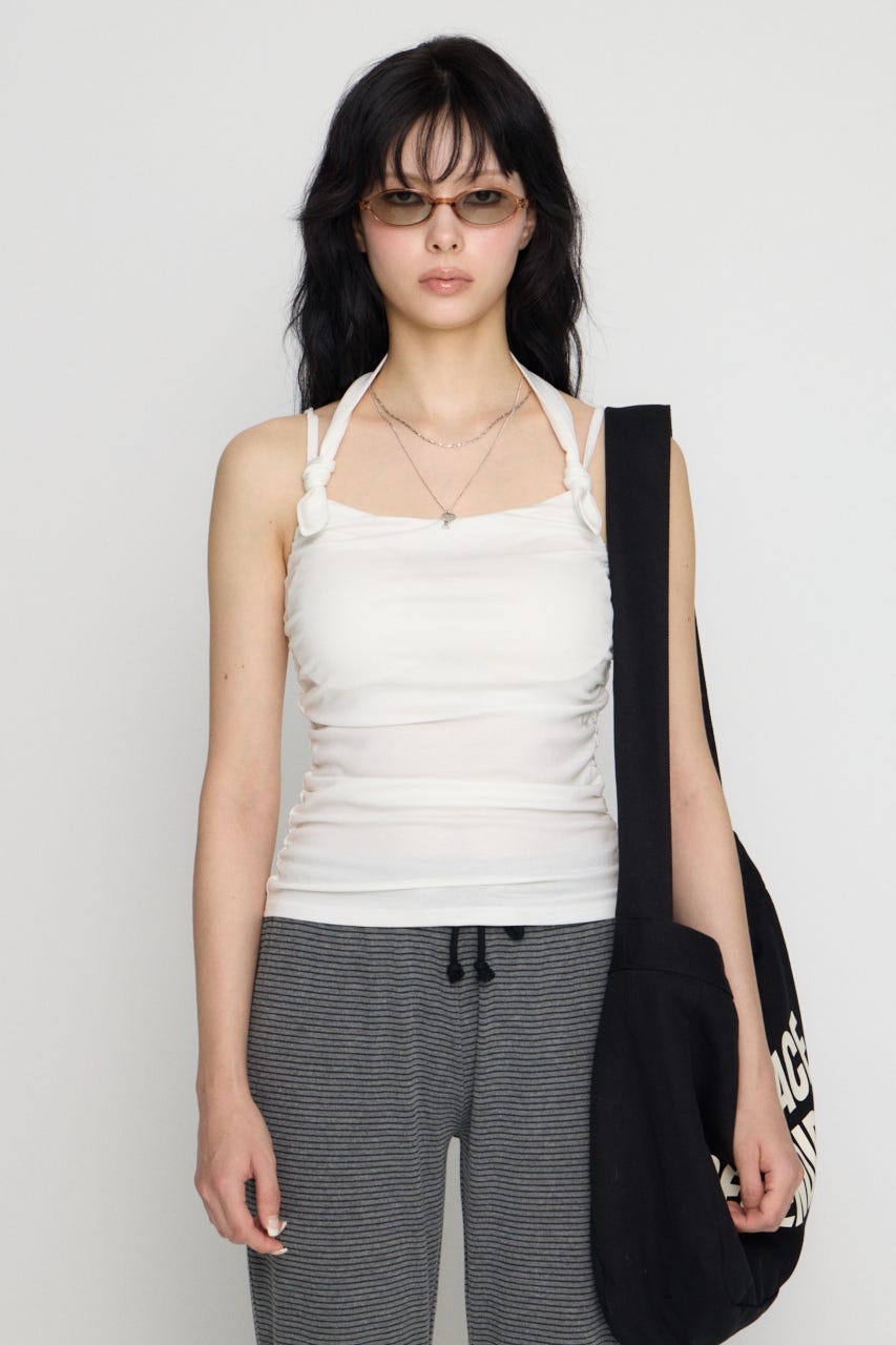LAGUA GEM | ASYMMETRY SHIRRING キャミソール (キャミソール ) |SHEL