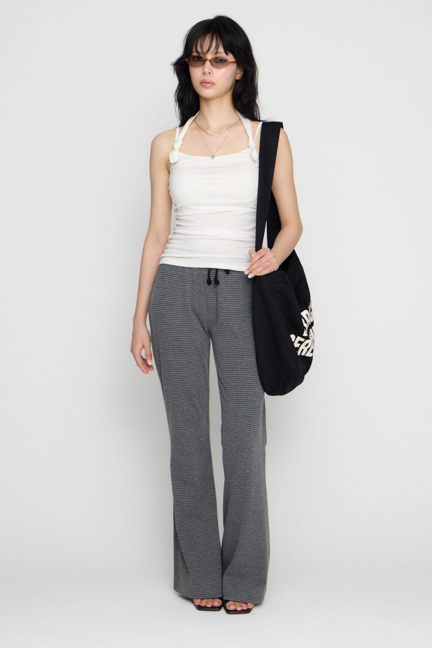 ASYMMETRY SHIRRING キャミソール WHT FREE