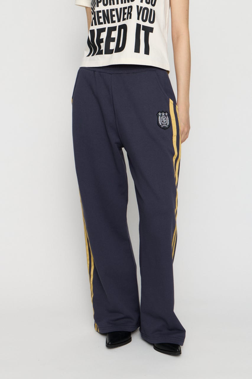 SIDE LINE WAPPEN SWEAT パンツ NVY S