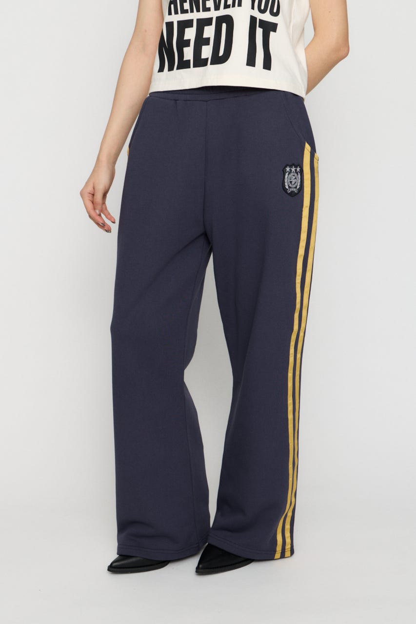 SIDE LINE WAPPEN SWEAT パンツ NVY S