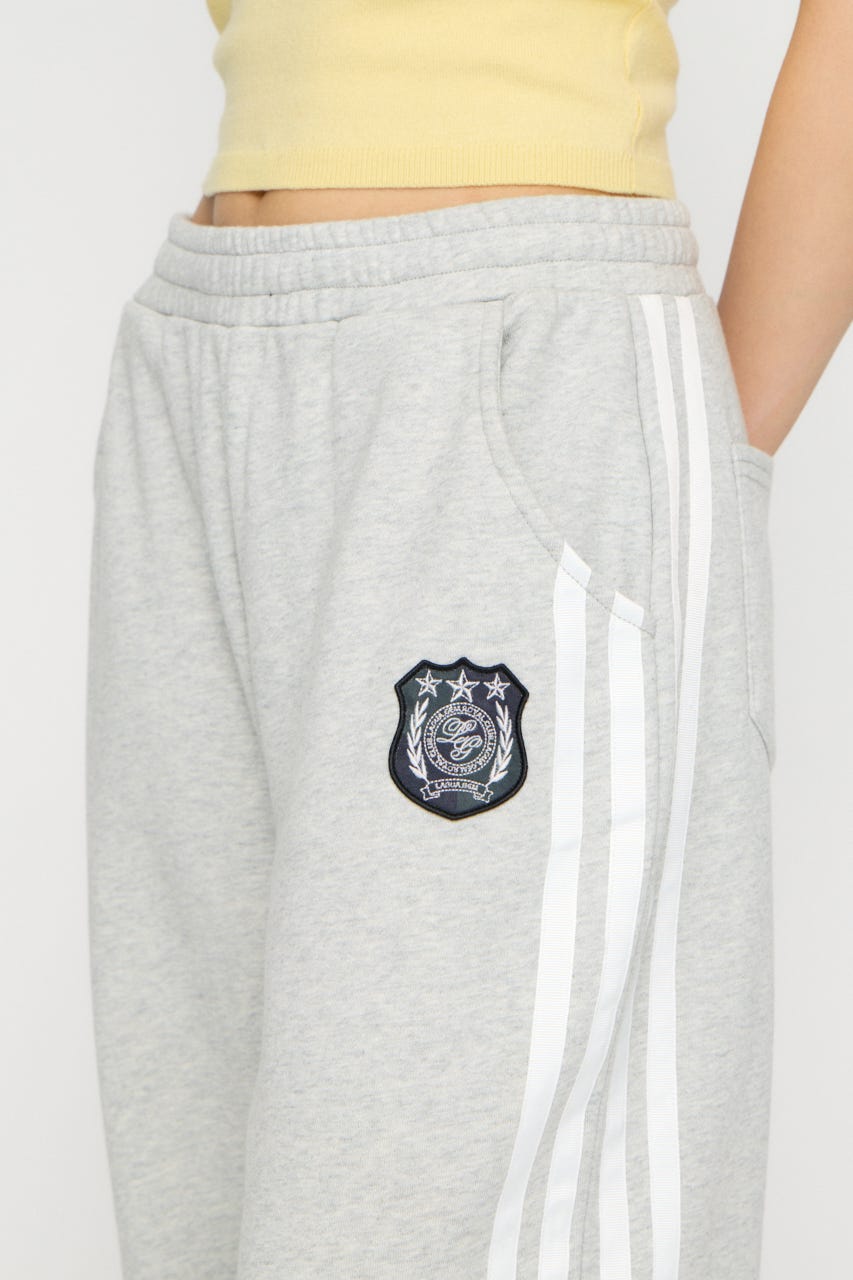 SIDE LINE WAPPEN SWEAT パンツ T.GRY S