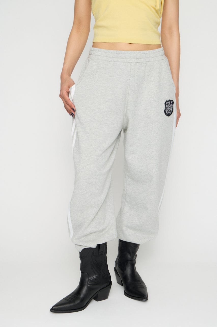 SIDE LINE WAPPEN SWEAT パンツ T.GRY S