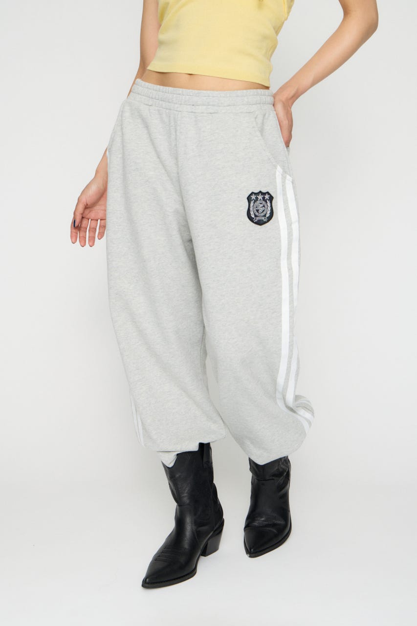 SIDE LINE WAPPEN SWEAT パンツ T.GRY S