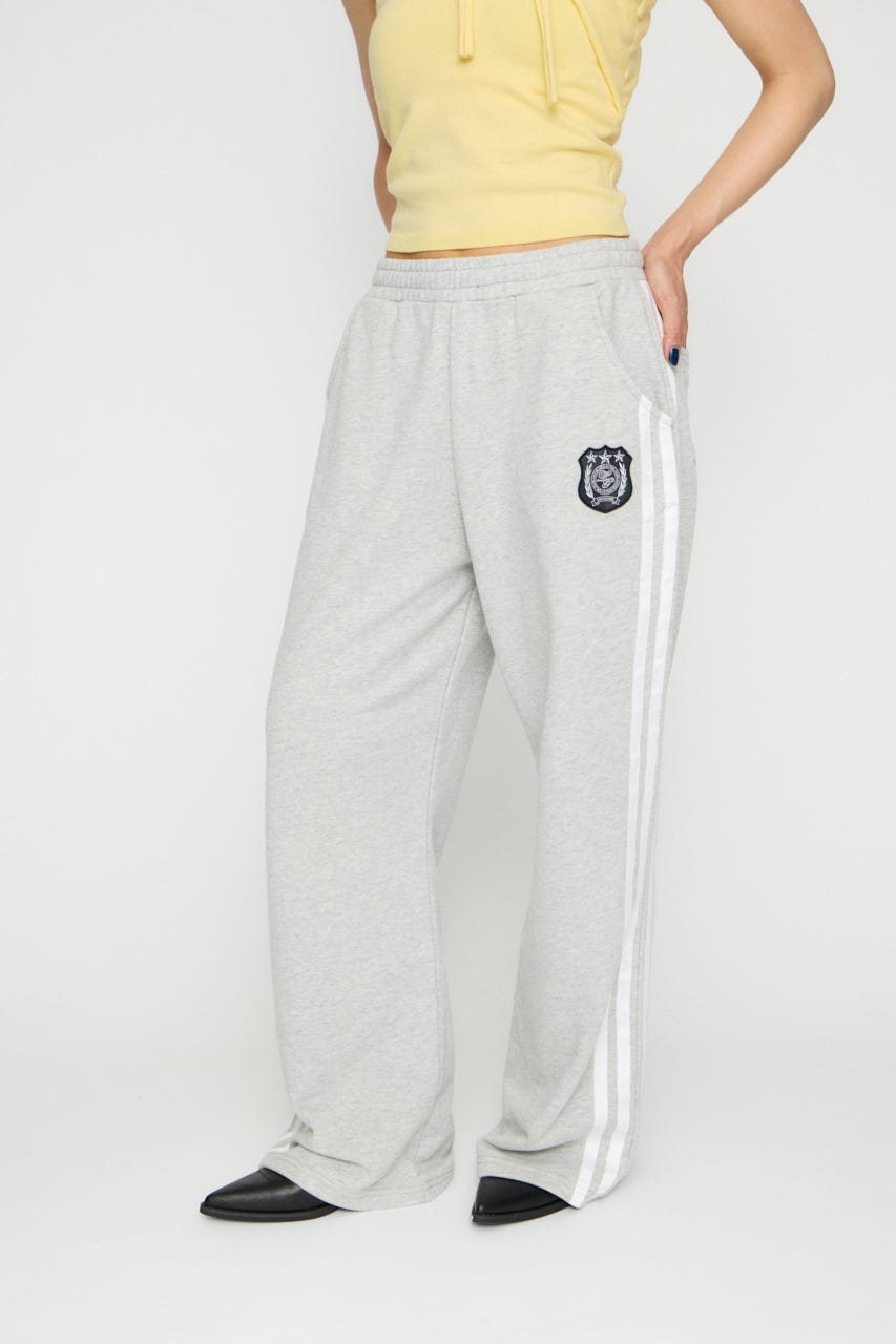 SIDE LINE WAPPEN SWEAT パンツ T.GRY S