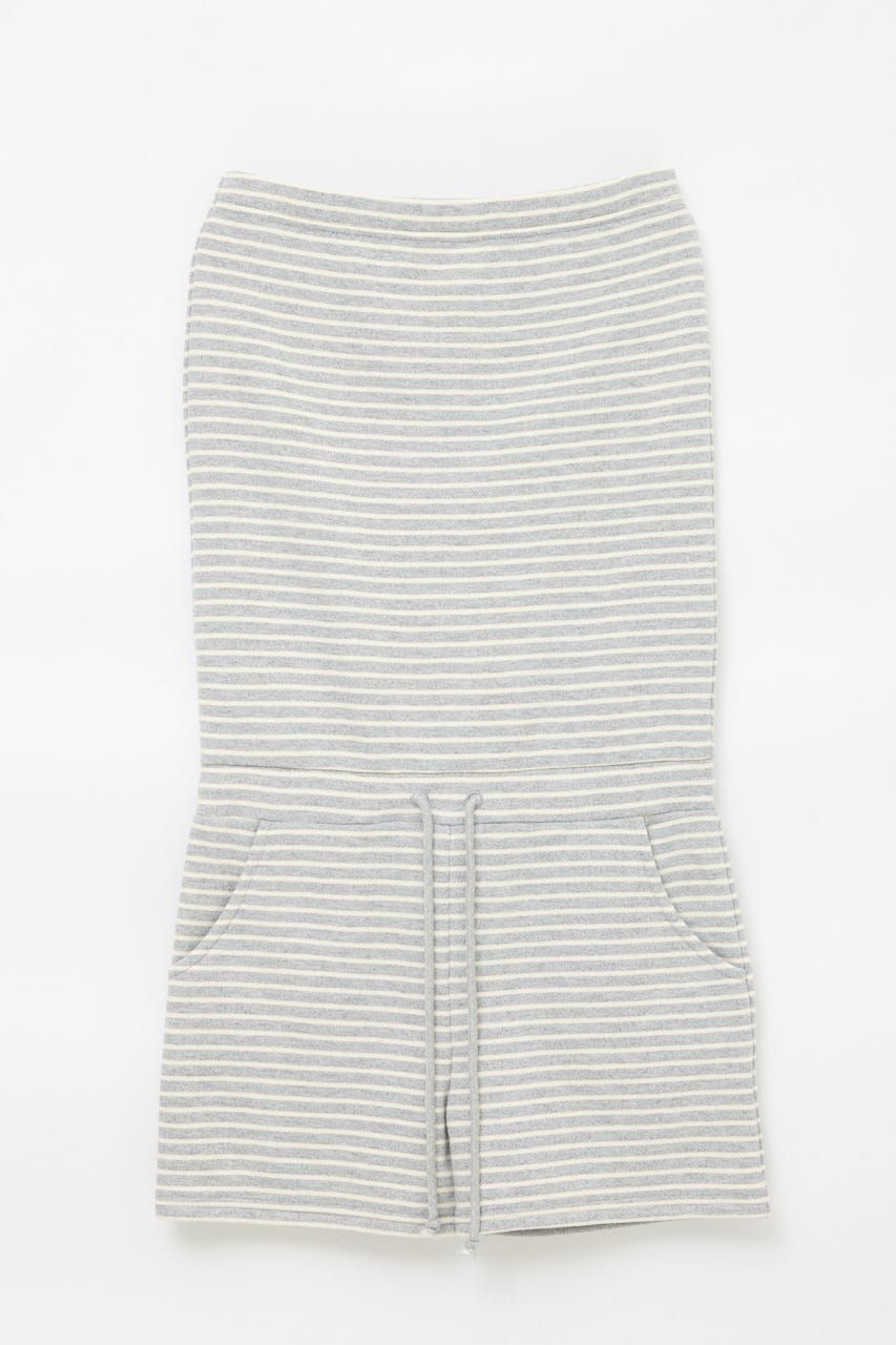BORDER BARE ロンパース GRY M
