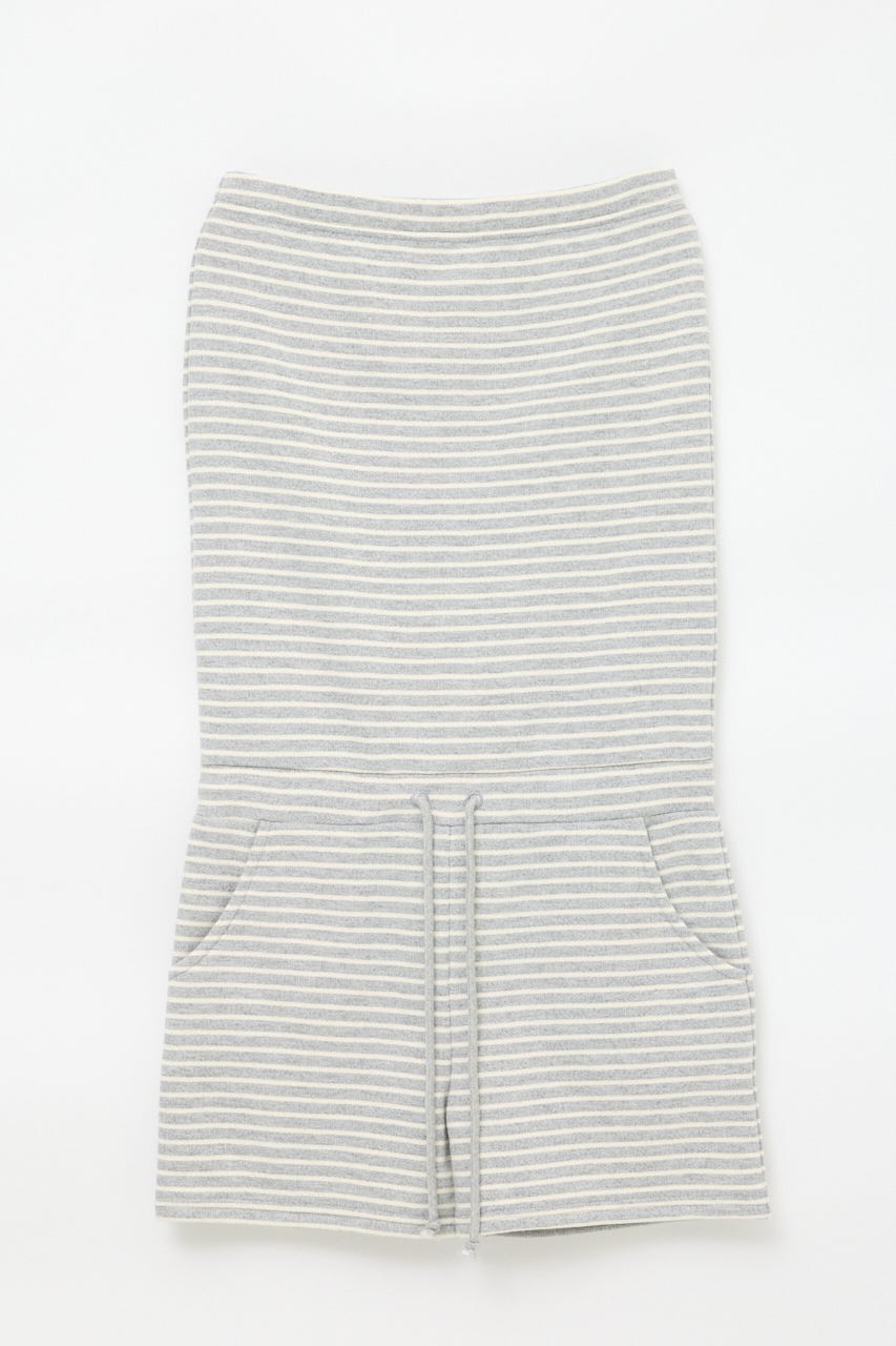 【SET PRICE対象】BORDER BARE ロンパース GRY M