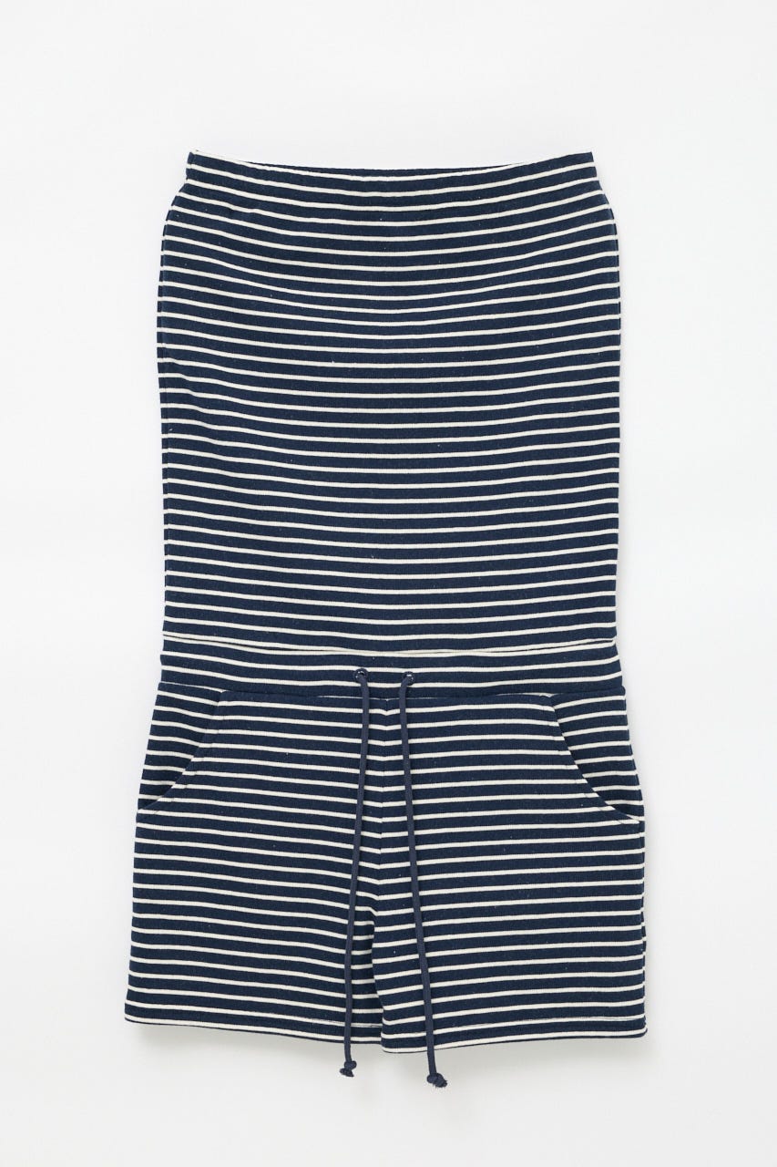 【SET PRICE対象】BORDER BARE ロンパース NVY S