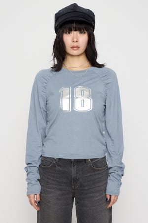 PUFF SLEEVE NUMBER トップス