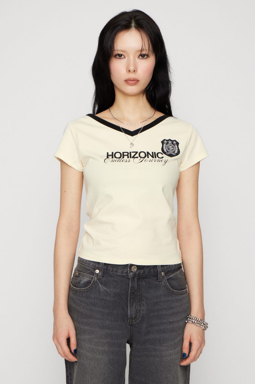 WAPPEN PRINT CUT トップス IVOY FREE