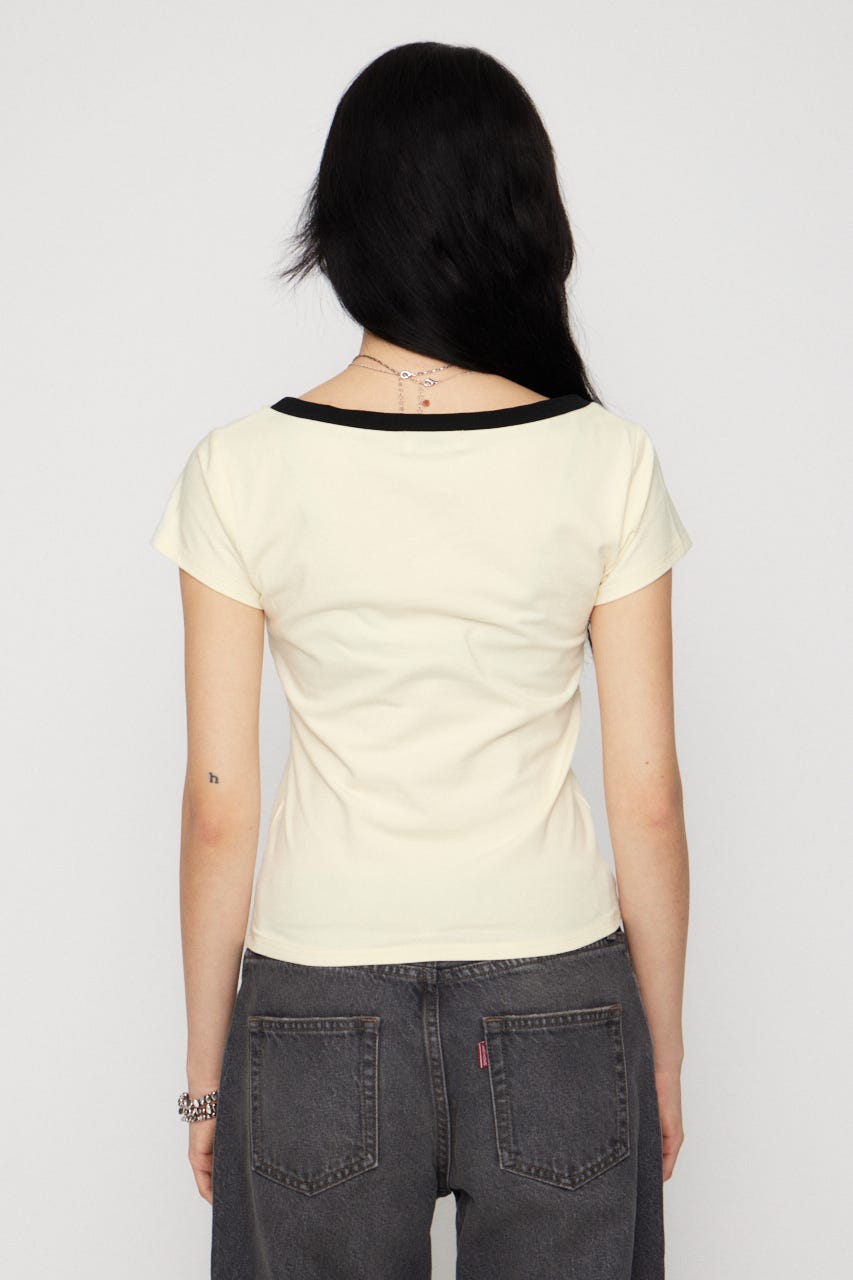 WAPPEN PRINT CUT トップス IVOY FREE