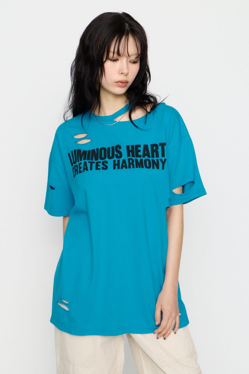 CRASH LETTER OVER Tシャツ TQ FREE