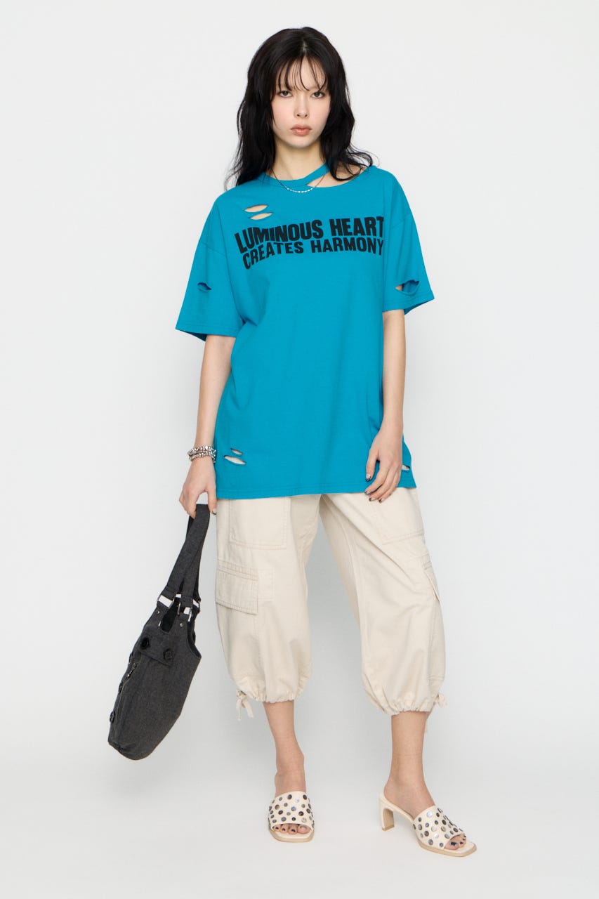 CRASH LETTER OVER Tシャツ TQ FREE