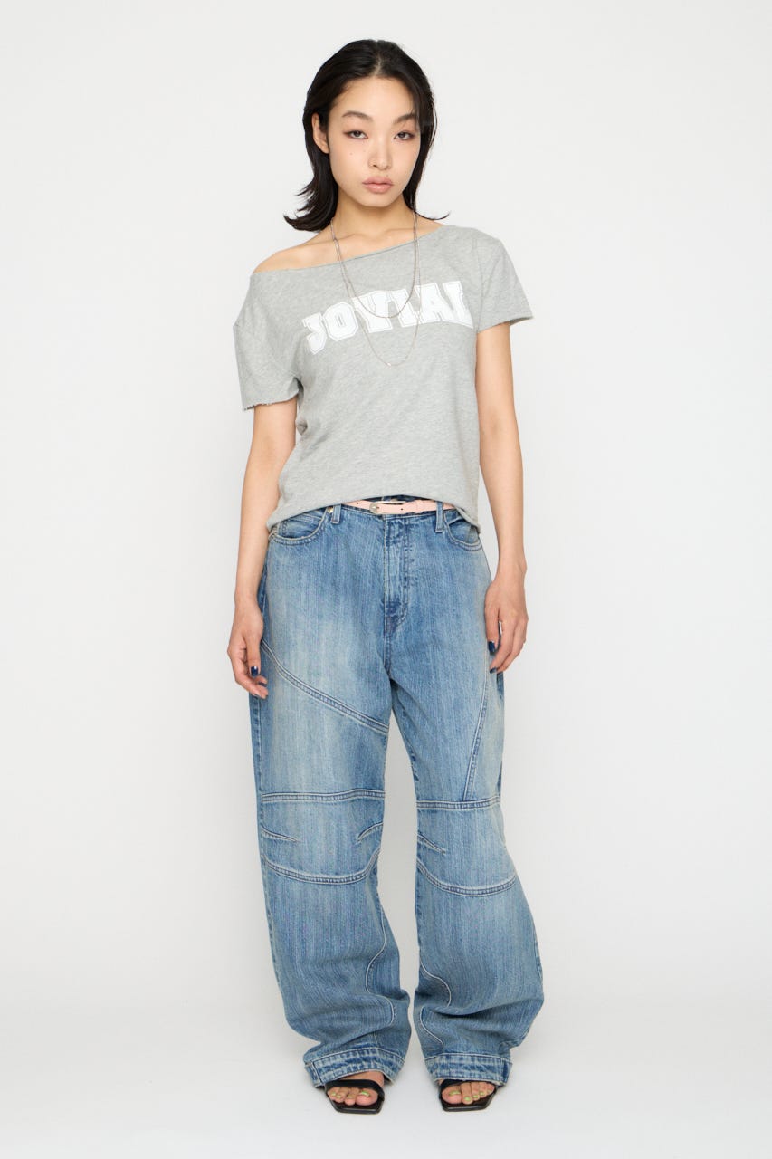 LOOSEY PRINT CUT トップス T.GRY FREE