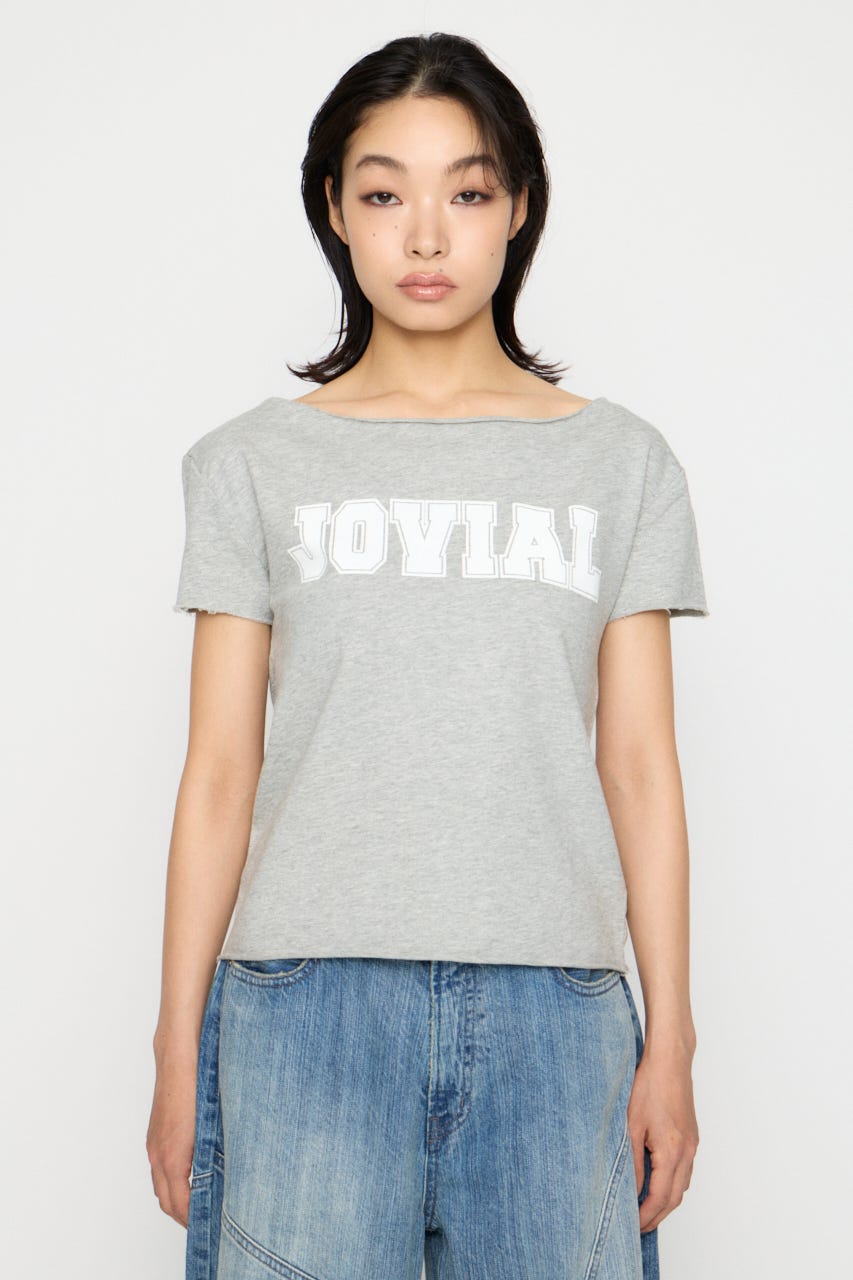 LOOSEY PRINT CUT トップス T.GRY FREE