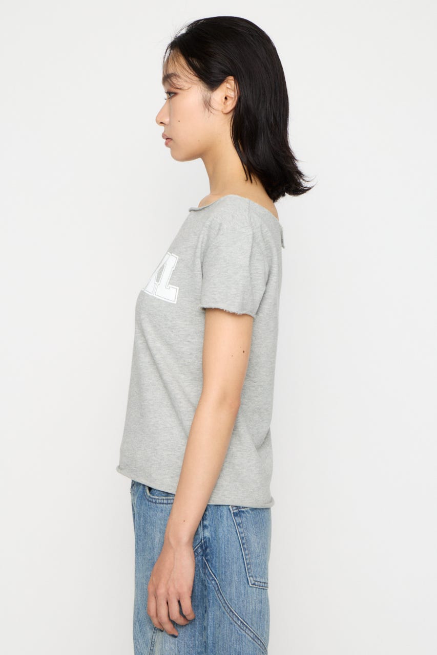 LOOSEY PRINT CUT トップス T.GRY FREE